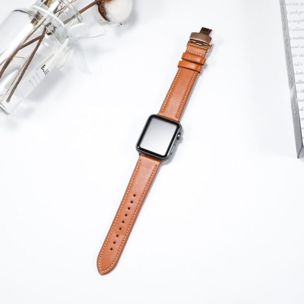 Leather Strap For Apple watch band 45mm 41mm 44mm 40mm 42mm 38mm ultra 49mm bracelet correa 2