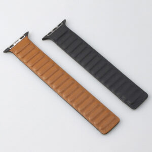 Leather Strap for Apple Watch Band 45mm 41mm 44mm 40mm Original Magnetic Loop Link Bracelet iWatch 3