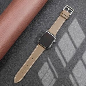 Leather strap for Apple watch band 44mm 40mm 45mm 41mm 38mm 42mm Single tour watchband bracelet 1