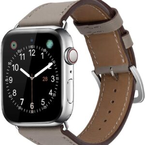 Leather strap for Apple watch band 44mm 40mm 45mm 41mm 38mm 42mm Single tour watchband bracelet 2