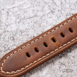 Genuine Leather 22mm 20mm Strap for Samsung Galaxy Watch 5 Pro 45mm 40 45mm Watch 4 3