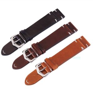 Genuine Leather Watch Band 20mm 22mm 18mm 19mm 21mm 24mm Cow Leather Strap Men Women Business