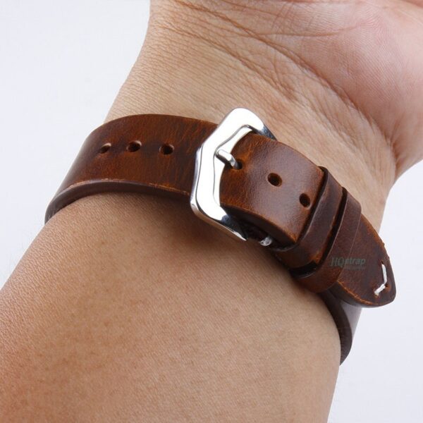 Genuine Leather Watch Band 20mm 22mm 18mm 19mm 21mm 24mm Cow Leather Strap Men Women Business 5