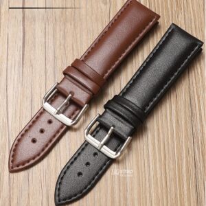 High quality Soft Genuine Leather Watch Band 18mm 20mm 22mm Replacement Bracelet Men Women Strap Business 2