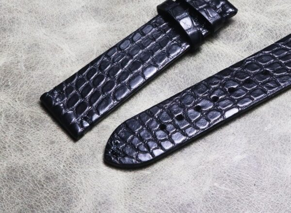 High quality black crocodile leather strap 16 18 19 20 21 22mm genuine leather watch chain 3