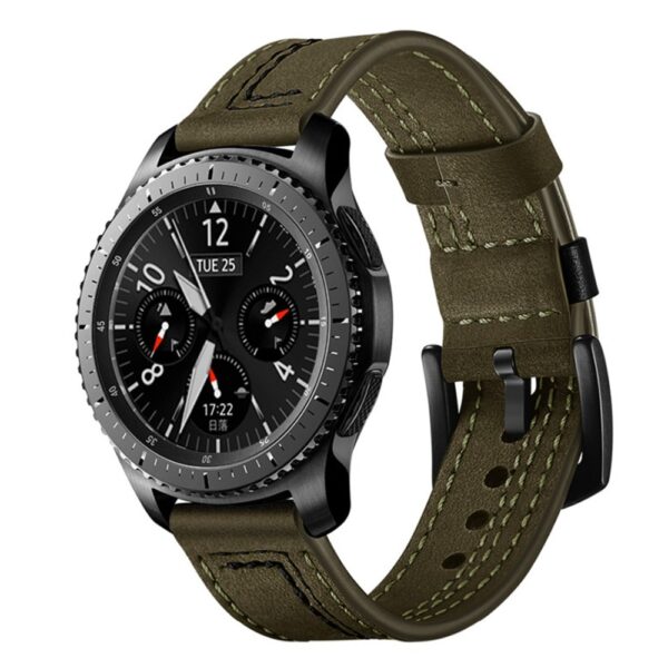 Leather Gear S3 Frontier Strap For Samsung Galaxy Watch 46mm Correa Amazfit gtr 47mm for Huawei 2