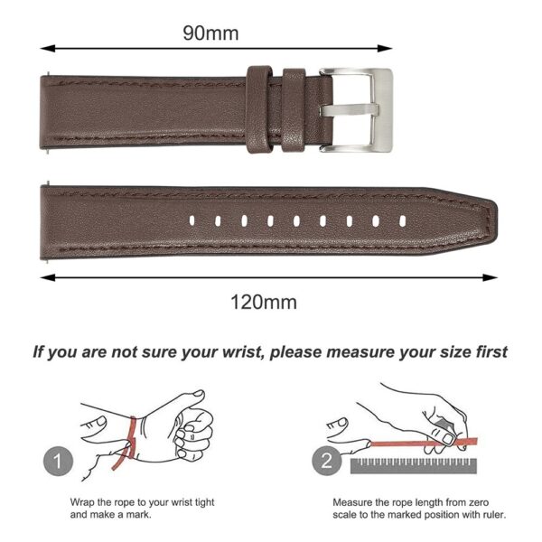 Sport Leather Watch Strap Band Silicone RubberReplacement Stainless Steel Buckle Watchband Accessories 20mm 22mm Quick Release 2