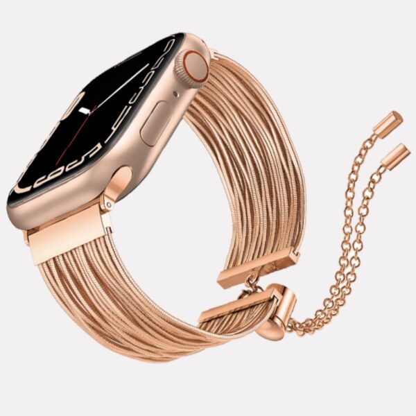 Strap For Apple Watch Band 49mm 45mm 41mm 44mm 40mm 42mm 38mm Women Steel Chain Bracelet