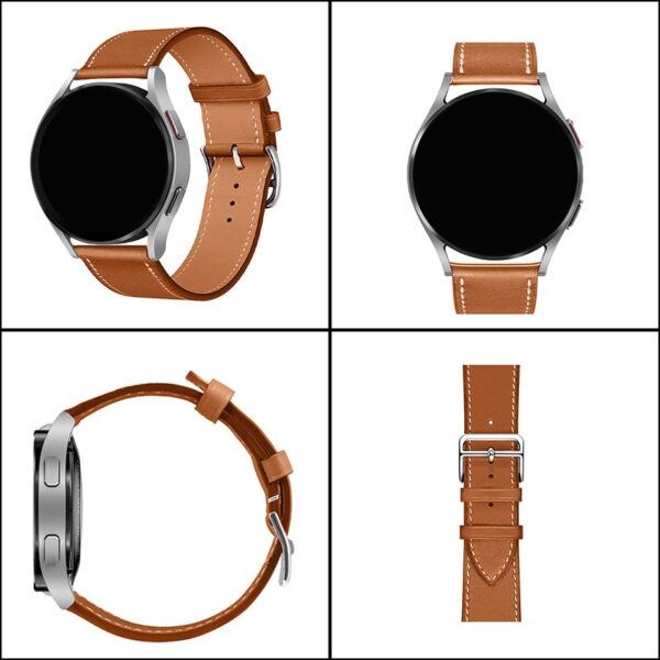 leather band strap for Samsung galaxy watch 5 4 3 classic active 2 20mm 22mm loop 5